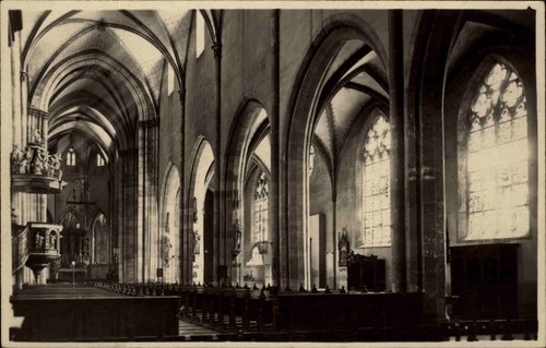 Cartolina chiese vista interna ~ 1940/50 vecchia cartolina fotografica reale di Westenfelder Worms