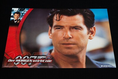 TOMORROW NEVER DIES - SET OF 8 ORIGINAL GERMAN LOBBY CARDS DER MORGEN STIRBT NIE