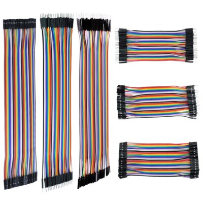 Jumper Wire Set M2M F2M F2F 20 cm Kabel 40 pin 240 Stück Steckbrücke Breadboard