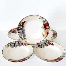 (6) NAPA VALLEY BY NOBLE EXCELLENCE LARGE 9" SOUP BOWLS INDONESIA