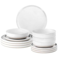 Brunner Stone Touch Camping Tableware Midday Odette White 4 Person Set