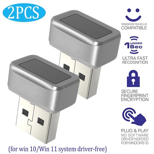 USB Fingerprint Reader Password Free Security Key For Windows 10 Hello Biometric - Bild 5 von 23