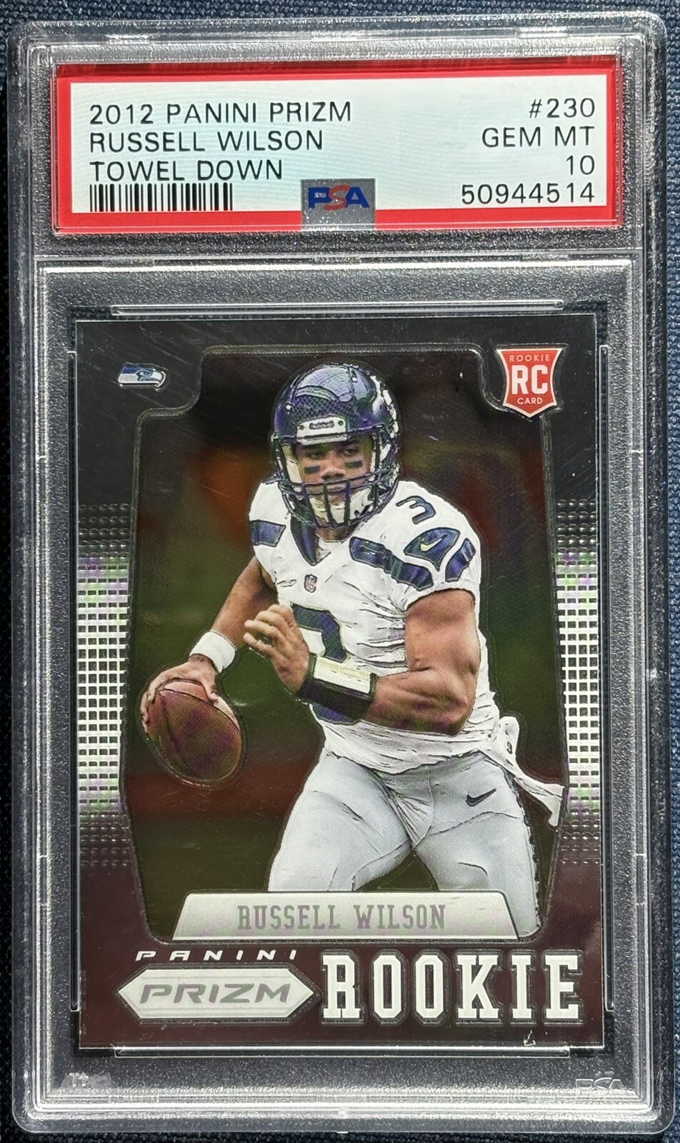 2012 Panini Prizm Russell Wilson PSA 10 TRUE ROOKIE CARD RC Gem Mint Steelers