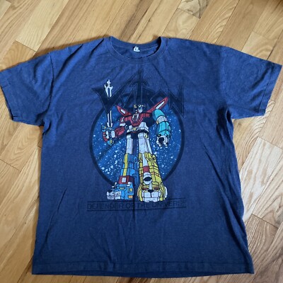 VTG 80 s Voltron Defender of the Universe Shirt Blue Comics Size XL/XG, d6