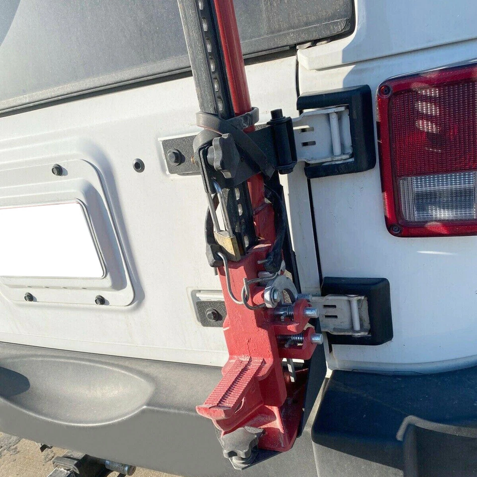 Soporte de montaje de gato de elevación alta para puerta trasera para Jeep Wrangler JK 2007-2018 Foto 4 de 4