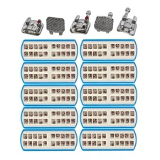 Creative Dental Orthodontic Metal Brackets Mini Roth 022 345 With Hooks 10 Kits