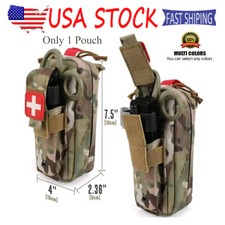 First Aid Pouch Tactical Molle IFAK Medical Pouch Emergency EMT Trauma Kit Bag