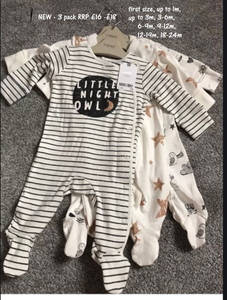 m and s sleepsuits