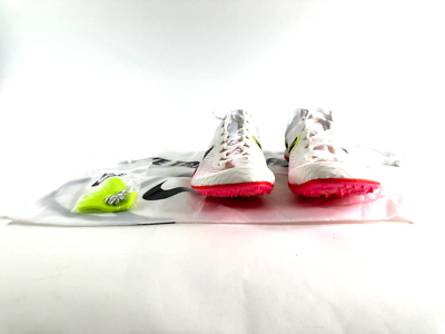 Nike Zoom Mamba V Track Spikes White Men Sz 9.5 / Women Sz 11