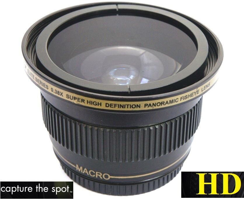 Super Wide Hi Def Fisheye Lens for Panasonic HC-X1000 HC-W850 HC