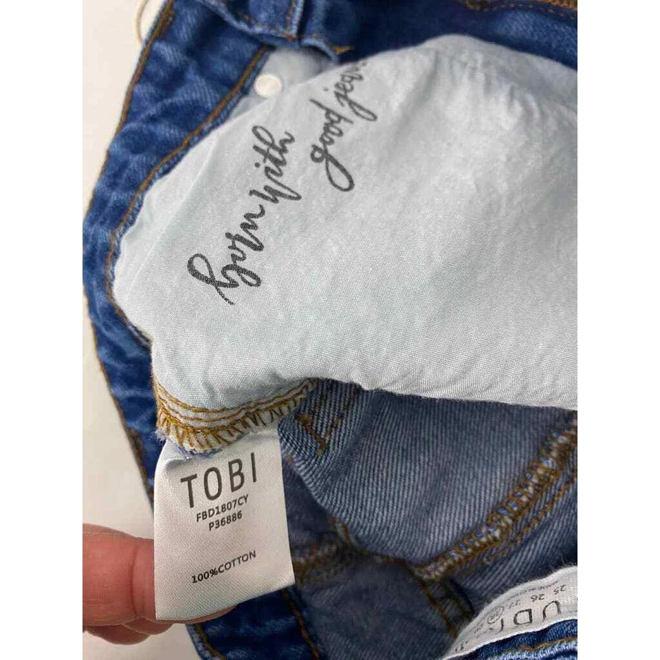 Pantalones Cortos Vaqueros Twee Tobi Dos Tonos Tiro Alto Y2K Twee Informales Grunge Talla 28 Foto 4 de 4