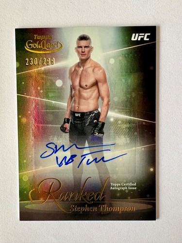 2024 Topps Gold Label UFC Stephen Thompson Autograph SP #/299 Auto Card #RIK-STH