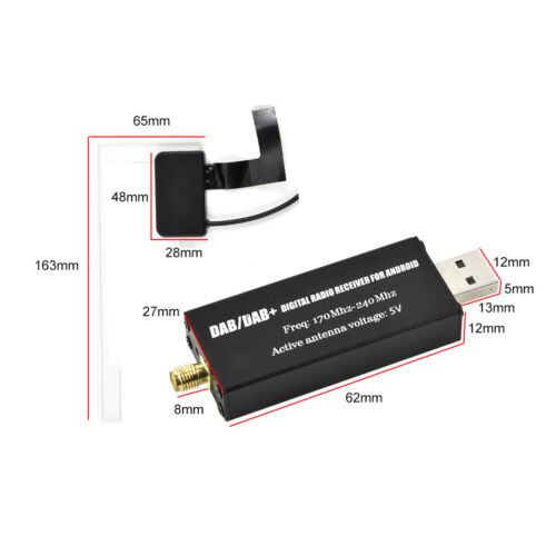 DAB+ Module for Android Radio USB Digital Receiver Box Amplified antenna - Picture 12 of 12