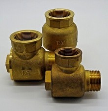 Pumpen Rückschlagventil Eckform / Gerade - IG-AG Messing 1 1/4" oder 1" Ventil