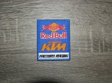 Red Bull KTM Factory Racing Motorsports Energy Drink Iron On Patch 2.5" x 3.25"
