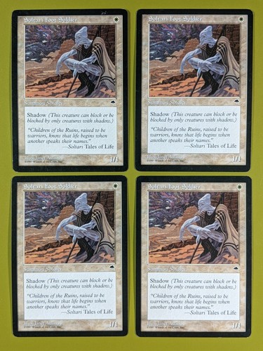 Soltari Foot Soldier x4 Tempest 4x Playset Magic the Gathering MTG