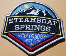 Steamboat Springs Ski Resort Colorado Embroidered Patch approx 3.5x3.5"