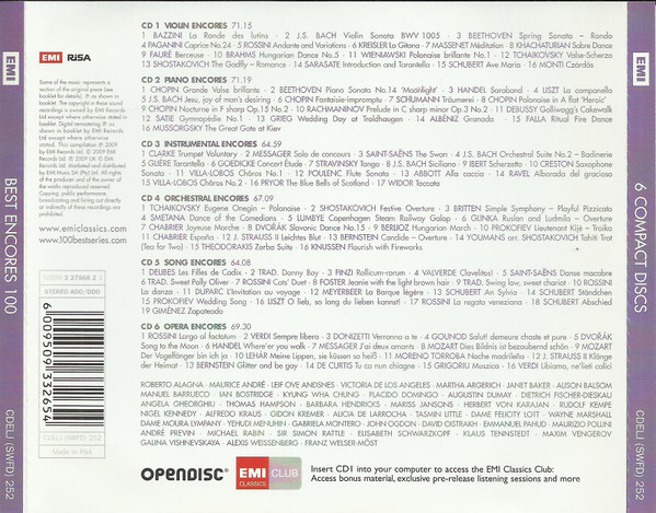 The Best Classics 東芝EMI　CD 東芝 - 東芝EMI The BEST CLASSICS ON CD 新・名曲の世界86枚の