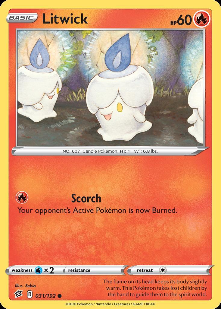 Pokemon Litwick (31/213) Rebel Clash NM