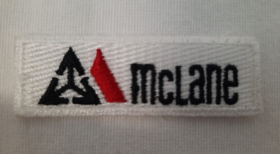 McLane Company Distribution ~ Embroidered Patch ~ 3/4'' x 2 1/2''