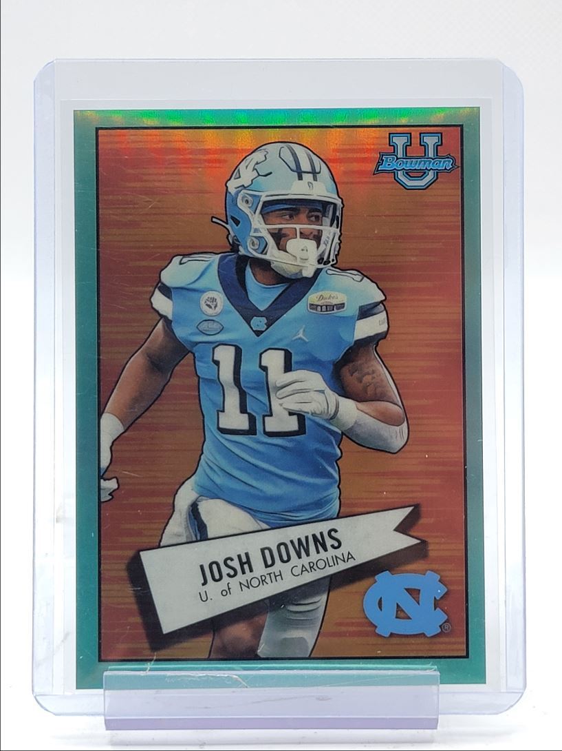 JOSH DOWNS 2022 BOWMAN UNIVERSITY CHROME 1952 AQUA REFRACTOR /150 Q3142