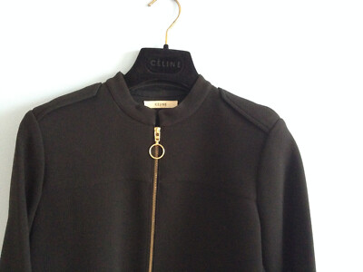 Robe Céline Phoebe Philo Taille 34/36 - Robe Longue Noire Occasion - Style Minimaliste Chic