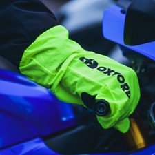 Oxford Rainseal Motorcycle Over Gloves Fluo Waterproof Over Mitts Yellow