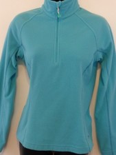 MOUNTAIN HARDWEAR Women 1/4 Zip Fleece Pullover Jacket Small Blue
