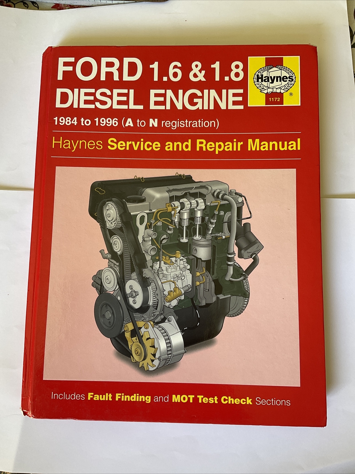 Haynes Ford Diesel Engine 1984 1996 A N Reg Service & Repair Manual 185960224x