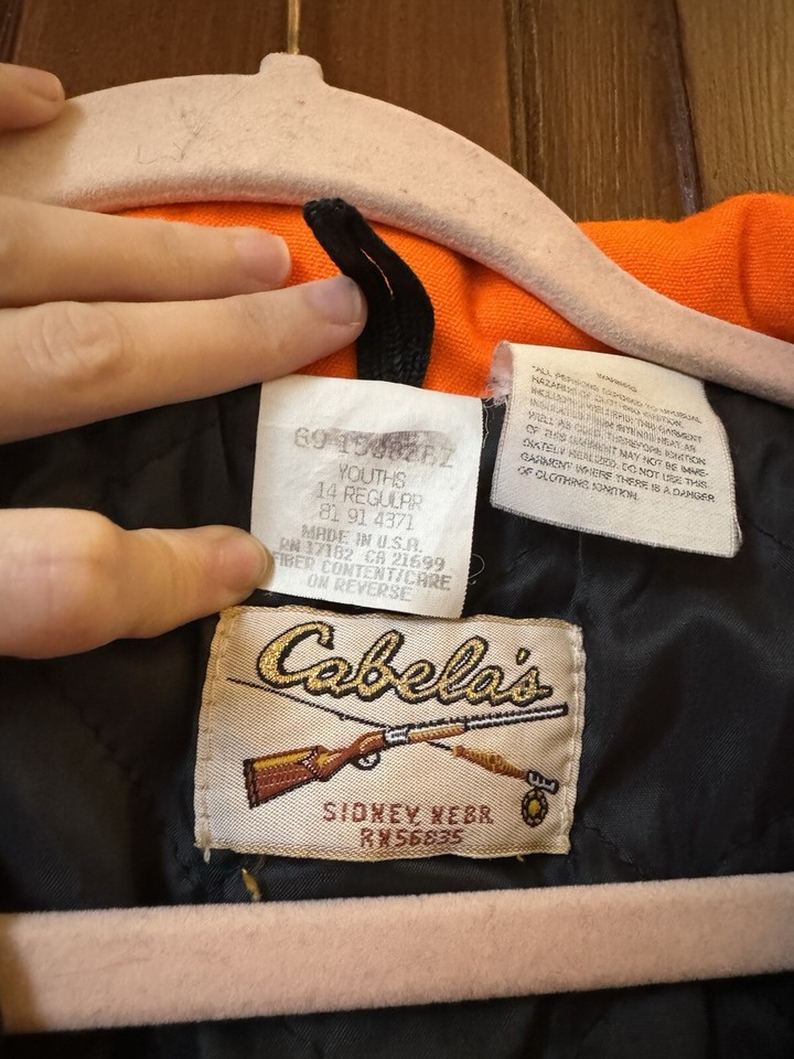 Vintage Cabela’s Youth Safety Orange Coveralls eBay