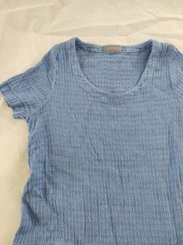 Sahara Waffle Textured Tunic Top Pockets Individually Dyed Size M Bust 34" - Picture 5 of 13