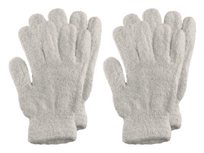 Men's Women's 2 Pairs Warm Winter Fuzzy Cozy Gloves