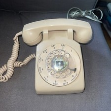 Vintage Stromberg Carlson Rotary Desk Top Telephone WORKS Beige W/cord