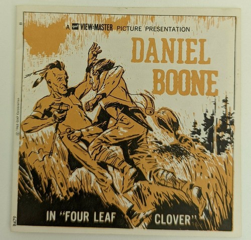 View Master GAF Daniel Boone TV Fess Parker Packet 3 Reels Booklet 1965 - Picture 3 of 5