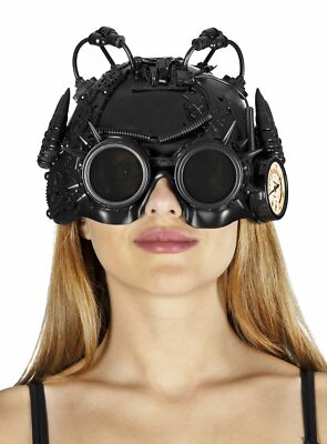 Maschinist Steampunk Helm - Kopfbedeckung mit zahlreichen detailierten