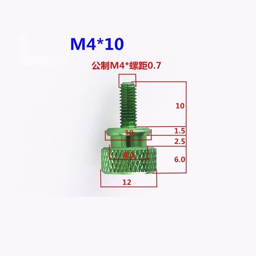 M4 Aluminium Anodised Color Knurled Thumb Screws High Head Hand Grip Knob Bolts - Picture 11 of 22