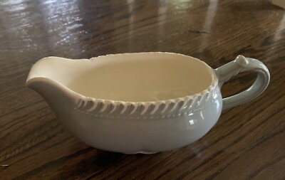 Vintage Harker Pate Sur Pate Est. 1840 Chesterton Blue Creamer