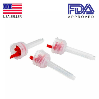NEW Sultan Red Mixing Tips for Genie Low Viscosity, 50/Pk  (Replace Yellow Tips)