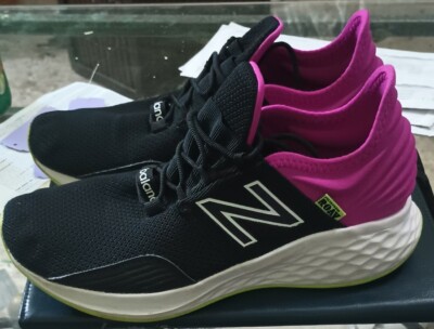 New Balance Fresh Foam Roav Womens (Size US 5) Black Purple Running Shoes