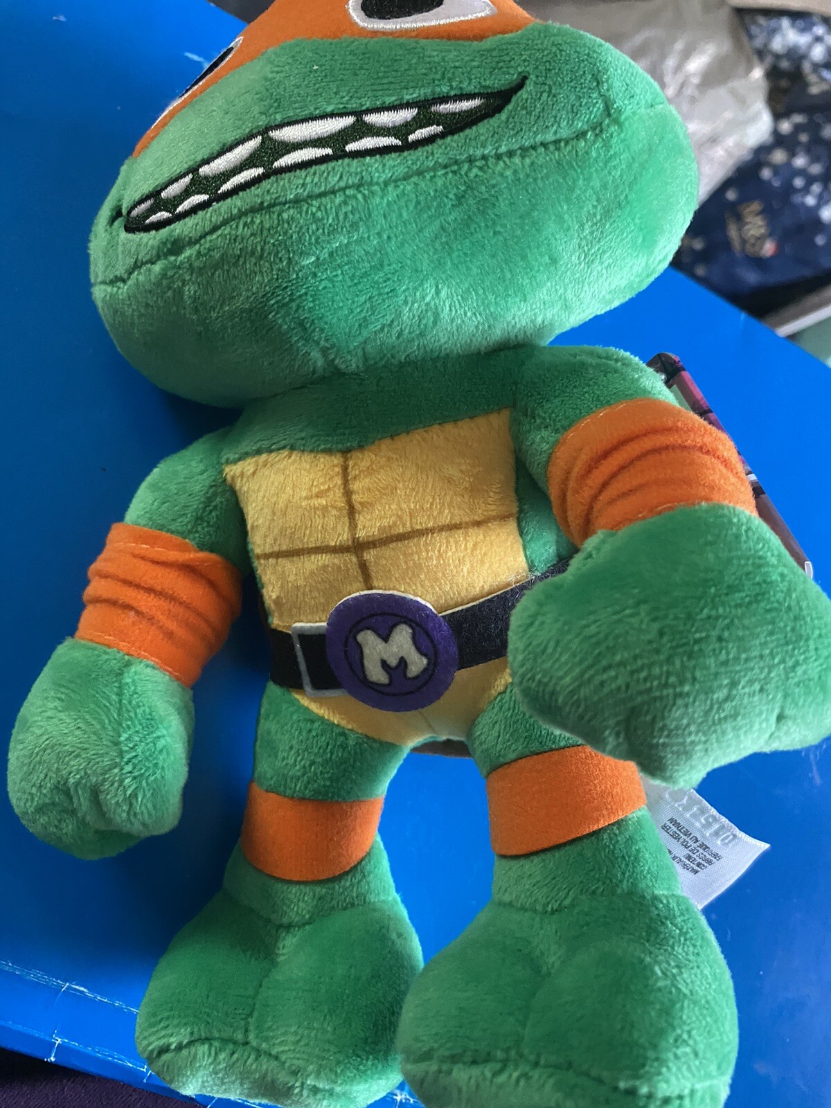Teenage Mutant Ninja Turtles Mutant Mayhem Plush - Michelangelo 8""inch Soft Toy