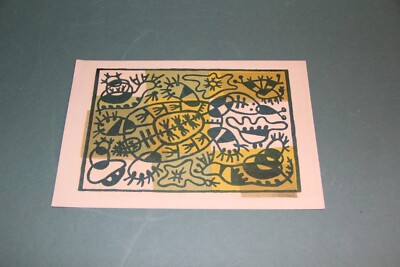 KATHLEEN BLACKSHEAR CHRISTMAS CARD LISTED ARTIST MODERNISM