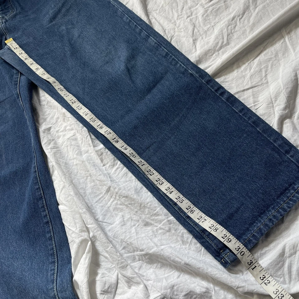 Jeans sanforizados Montgomery Ward Power House años 50 32 X 30 denim oscuro Foto 3 de 4