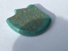 Fatimid glass jeton fragment al-Adid, 1160-1171, turquoise ex-Steve Album 4.54 g — photo 7
