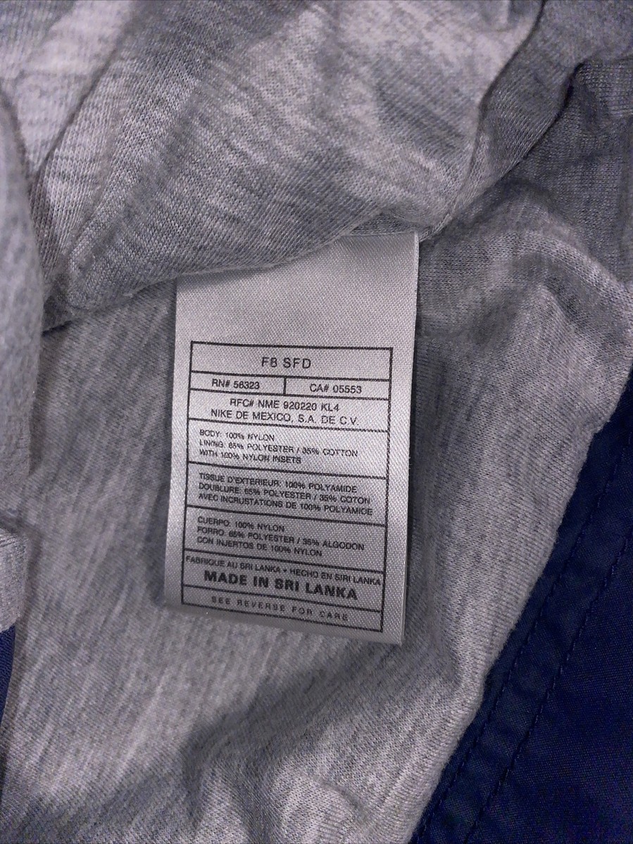 VTG Nike Jacket Lg (12-14)Blue Swoosh Check Full Zip