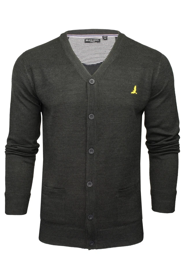 Brave Soul Mens Verge Cardigan - Image 2 of 3
