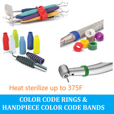 Dental Instrument Code Rings, Grips, Handpiece Rings, Instrument Silicone Ties
