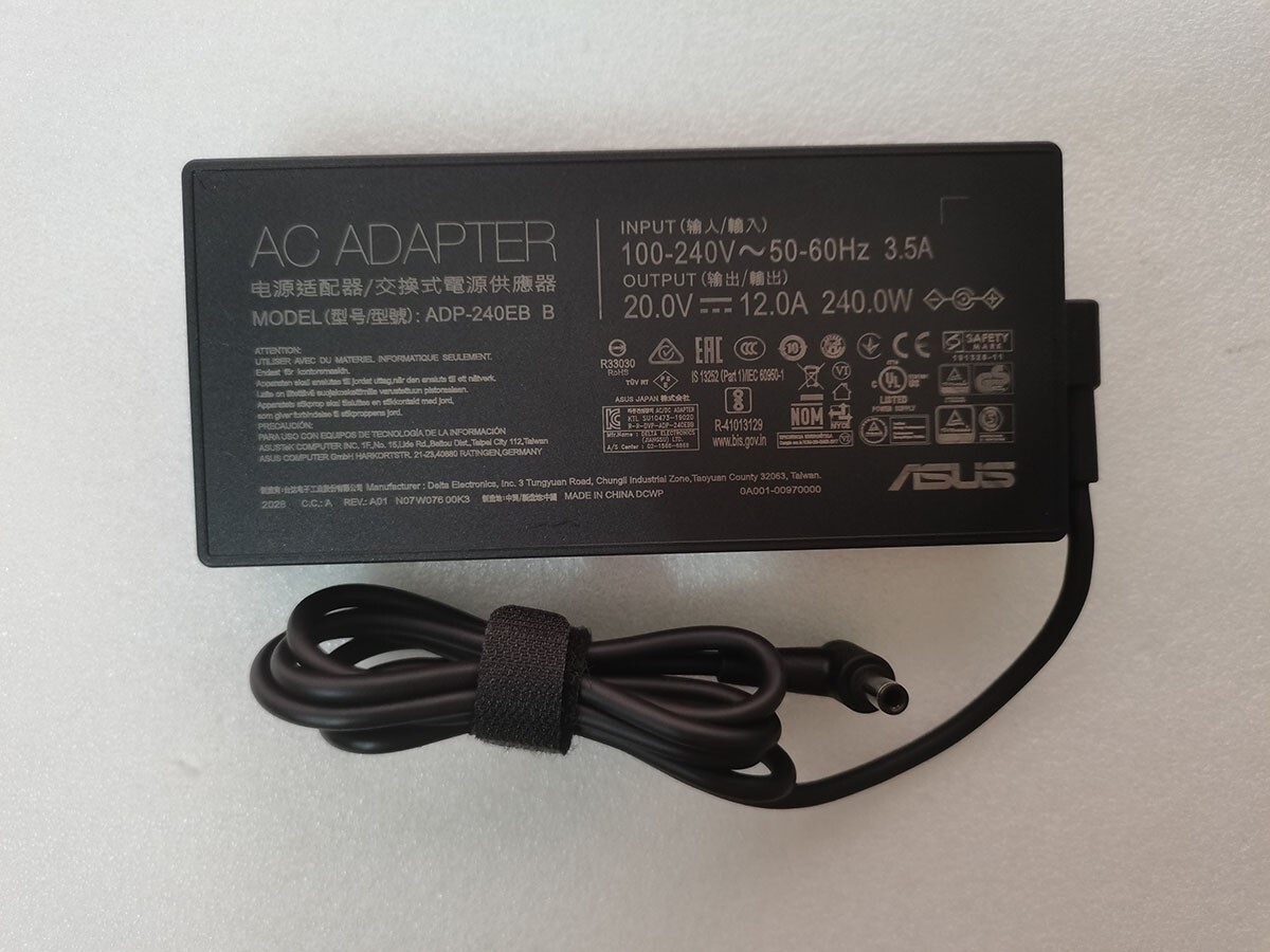 ASUS 20V 12A 240W ADP-240EB B TUF&ROG用AC Amazon.com: ADP-240EB B 20V 12A A20-240P1A AC Adapter Power