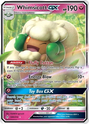 Whimsicott GX 140/214 Sm-Unbroken Bonds