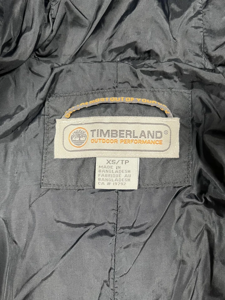 Abrigo Timberland Mujer XS Negro Largo Puffer Con Capucha Parka Chaqueta Cálida Invierno Foto 3 de 4