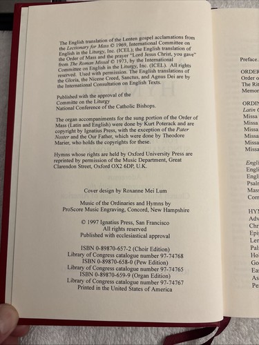 The Adoremus Hymnal: Organ Edition Ignatius Press - Picture 8 of 15